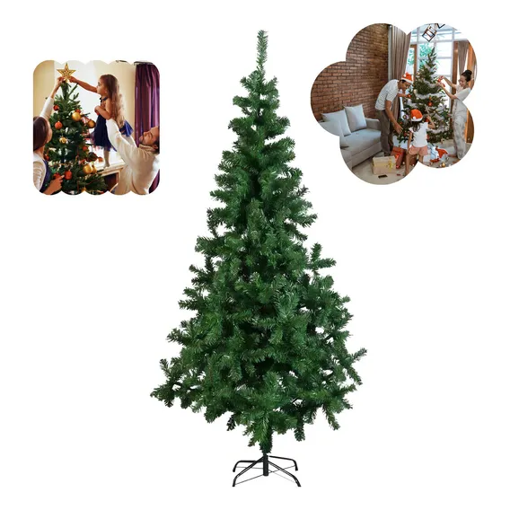 Arvore Natal 2,10m - 600 Galhos Cor Verde Foto 1
