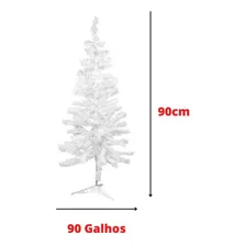 Arvore Natal 90cm 90 Galhos Branca Decoração Pinheiro Foto mini 4