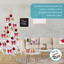 Árvore Natal Branca 180 Cm - 645 Galhos Foto mini 4