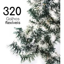 Arvore Natal Grande 1,8m Pinheiro 320 Galhos Nevada Luxo Foto mini 4