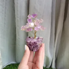Árvore Pedra Natural Ametista Base Drusa Mini Espritualidade Foto mini 4