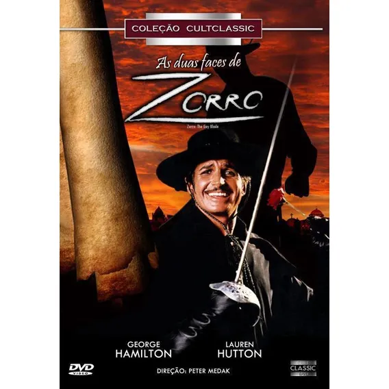As Duas Faces De Zorro - Dvd - George Hamilton Foto 1