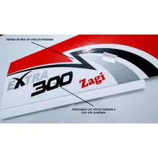 Asa Zagi Extra 300 100cm de asa Horizon Aeromodelos Com Eletrônica Cor Vermelho Foto mini 4