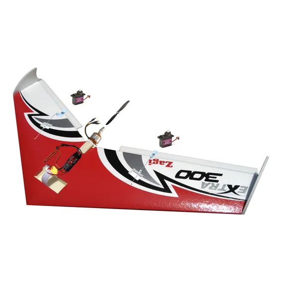 Asa Zagi Extra 300 100cm de asa Horizon Aeromodelos Com Eletrônica Cor Vermelho Foto 1