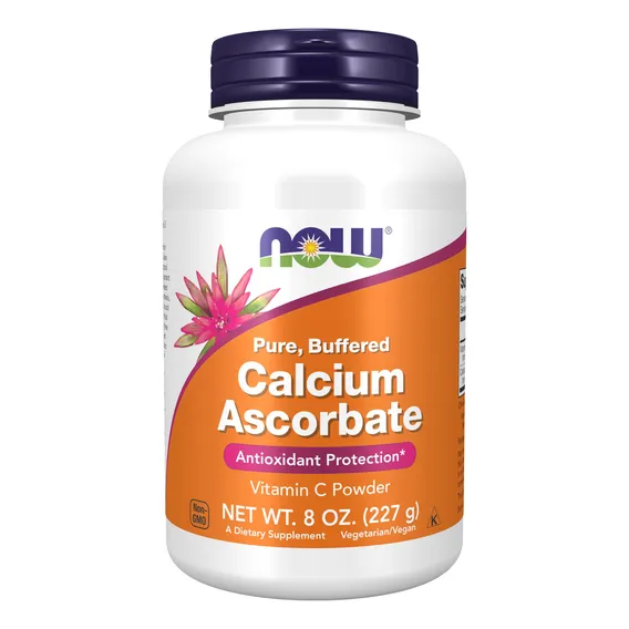 Ascorbato De Cálcio Vitamina C Now Foods Calcium Ascorbate Sabor Sem sabor Foto 1