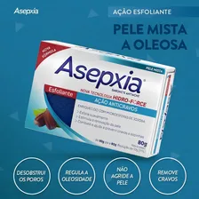 Asepxia Sabonete Antiacne Esfoliante Ação Anticravos 80g Foto mini 2