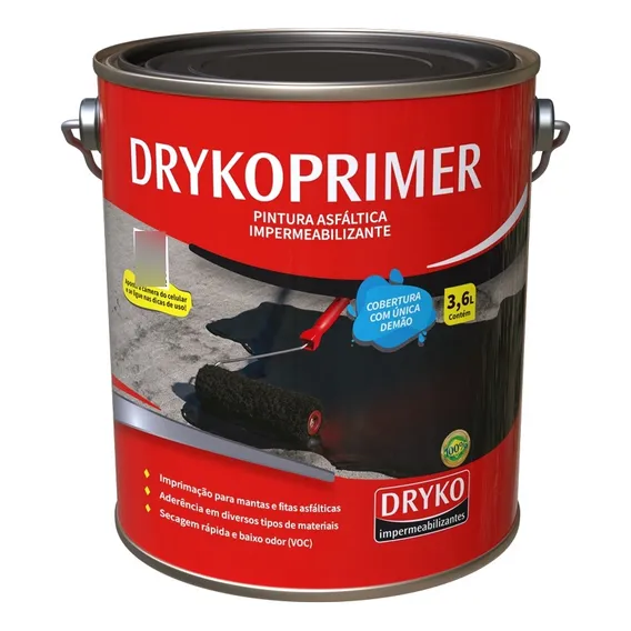 Asfalto Drykoprimer Eco Base Solvente 3,6l Dryko Foto 1