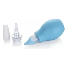 Aspirador Bebê Para Nariz E Ouvido Aspirador Nasal Nûby Cor Azul Foto  mini 1