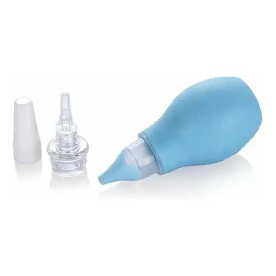 Aspirador Bebê Para Nariz E Ouvido Aspirador Nasal Nûby Cor Azul Foto 1