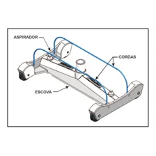 Aspirador De Piscina Olímpico 4 Rodas Sodramar Ferro Fundido Foto mini 3