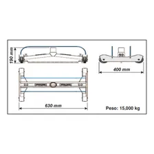 Aspirador De Piscina Olímpico 4 Rodas Sodramar Ferro Fundido Foto mini 2