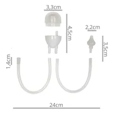 Aspirador Nasal Bebe Infantil Catarro E Meleca Higienico Foto mini 4