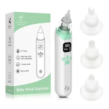 Aspirador Nasal Elétrico Para Bebês, Sugador De Nariz De Beb Cor Branco Foto  mini 1