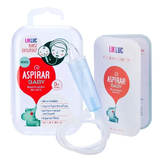 Aspirador Nasal Para BebĂȘ Com Estojo Aspirar Baby Manual Likluc Cor Transparente Foto 1
