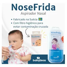 Aspirador Nasal Para Bebês Manual Babydeas, nosefrida, Aspirador Nasal Com Sucção, Cor Azul Com estojo Foto mini  2