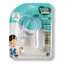 Aspirador Sugador Nasal Sana Babies G30 Nacional Bico Macio Cor Branco Foto mini 1