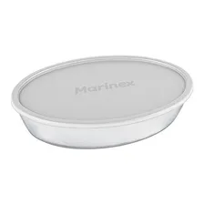 Assadeira Com Tampa Oval Pequena Marinex Forno Oven - 2,4l Foto mini 1