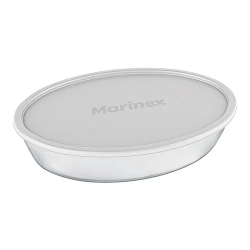 Assadeira Com Tampa Oval Pequena Marinex Forno Oven - 2,4l Foto 1