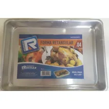Assadeira Em Aluminio Retangular 42 X 30 Cm Assados Geral Cor AlumÃnio Foto mini 3