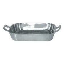 Assadeira Tabuleiro 36cm Grosso Aluminio Fundido Batido Foto mini 1