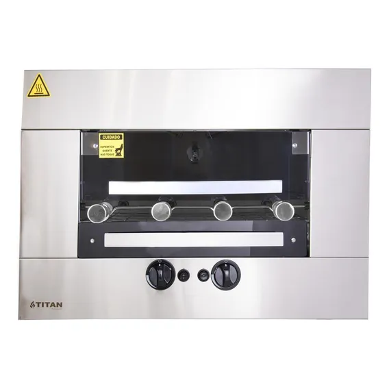 Assador A Gás De Embutir 4 Espetos Titan Gás Glp 127v Foto 1