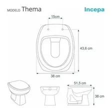 Assento Almofadado Astra Tampa Vaso Thema Biscuit Incepa Foto mini 3