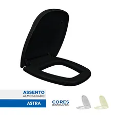 Assento Astra Soft Close Fechamento Suave Monte Carlo Preto Foto mini 3