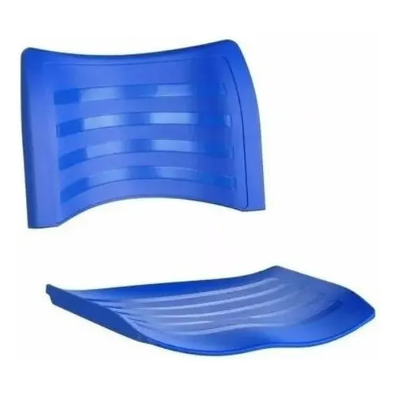 Assento E Encosto Para Cadeira Iso Fixa Giratoria Azul Foto 1