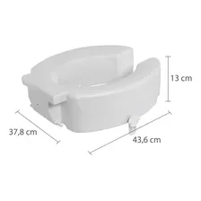 Assento Elevado Sanitário 13cm Astra - Branco Foto mini 3