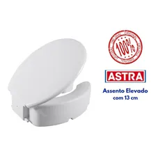 Assento Especial Para Vaso Sanitário Elevado 13cm - Astra Cor Branco Foto mini 2