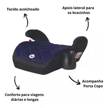 Assento infantil triton elevação para carro Tutti Baby Ii azul Foto mini 4