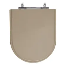 Assento Laqueado Carrara Bege Castor Tampa Vaso Deca Em Mdf Foto mini 1