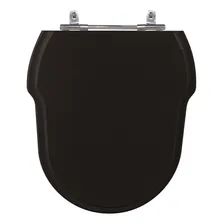 Assento Laqueado Hampton Preto Tampa Para Vaso Incepa Mdf Foto  mini 1