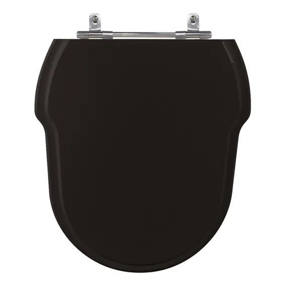 Assento Laqueado Hampton Preto Tampa Para Vaso Incepa Mdf Foto 1