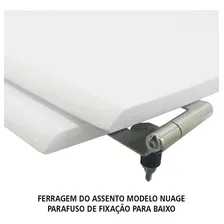 Assento Laqueado Nuage Amber(cinza Escuro) Tampa Vaso Incepa Foto mini 3