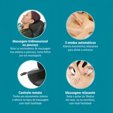 Assento Massageador Shiatsu Comfort Genis Relax Polishop Bivolt Foto mini 3