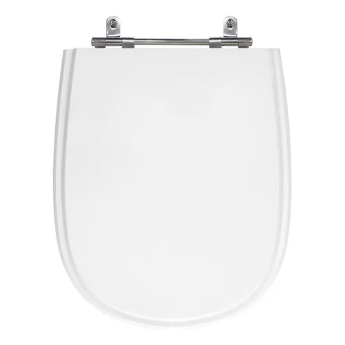 Assento Poliéster Laminado Paris Branco Para Bacia Ideal Foto 1