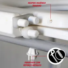 Assento Sanitário Almofadado Aberto Cadeira De Banho Mebuki Foto mini 4