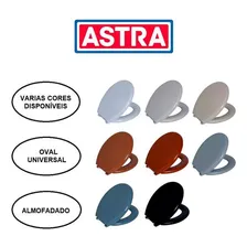 Assento Sanitário Almofadado Astra Oval Branco Foto mini 2