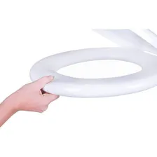 Assento Sanitário Almofadado Astra Riviera Branco Celite Foto mini  2