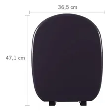 Assento Sanitário Almofadado Astra Sabatini Preto Vaso Icasa Foto mini  3