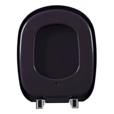 Assento Sanitário Almofadado Astra Sabatini Preto Vaso Icasa Foto mini 4