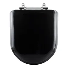 Assento Sanitário Almofadado Carrara Preto Para Louça Deca Foto mini 1