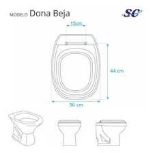 Assento Sanitário Almofadado Dona Beja Preto P/ Santa Clara Foto mini 3