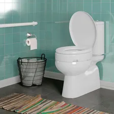 Assento Sanitário Almofadado Elevado Branco De 11,5cm Astra Foto mini 4