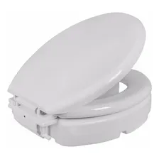 Assento Sanitário Almofadado Elevado Branco De 11,5cm Astra Foto mini  3