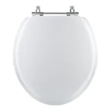 Assento Sanitário Almofadado Luxo Izy Branco Para Vaso Deca Foto mini 1