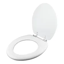 Assento Sanitário Almofadado Luxo Izy Branco Para Vaso Deca Foto mini 2