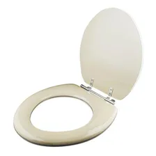 Assento Sanitário Almofadado Luxo Parati Bege Para Logasa Cor Bege Claro Foto mini  2