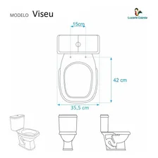 Assento Sanitário Almofadado Luxo Viseu Branco P/ Luzarte Foto mini 3